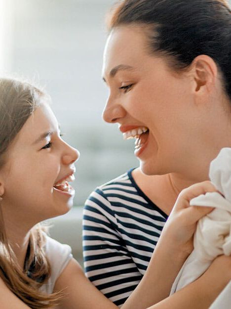 Family smiling