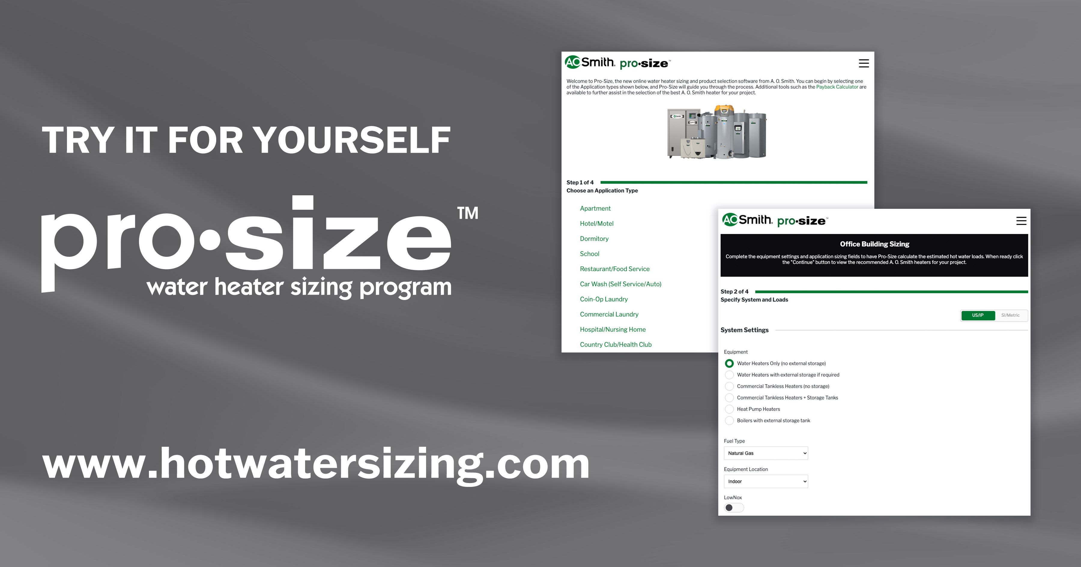 Try it for yourself. Pro size water heater sizing program. www.hotwatersizing.com