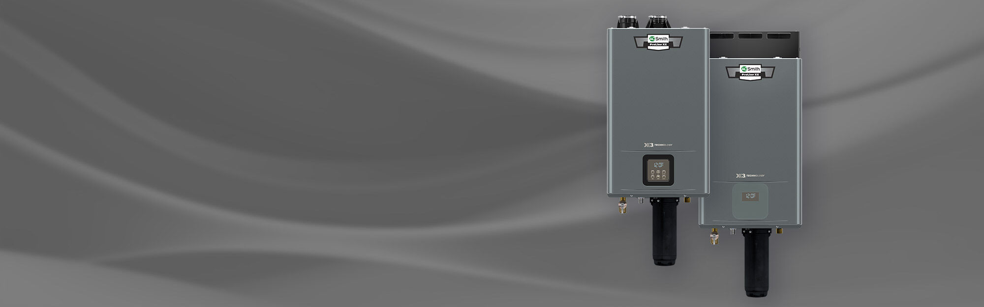 The new Adapt premium gas tankless hot water heater image made to look like a swiss army knife