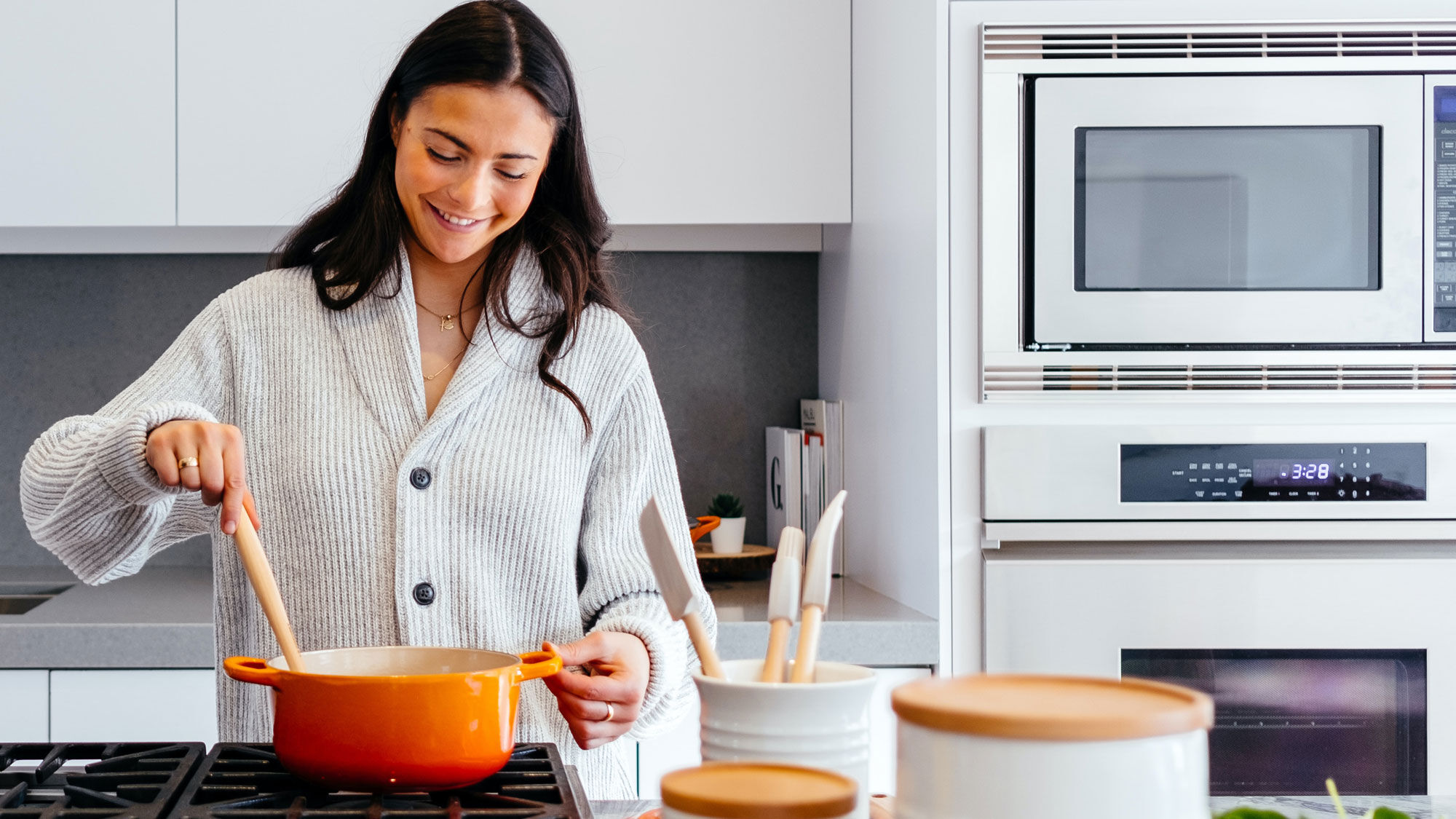 woman cooking