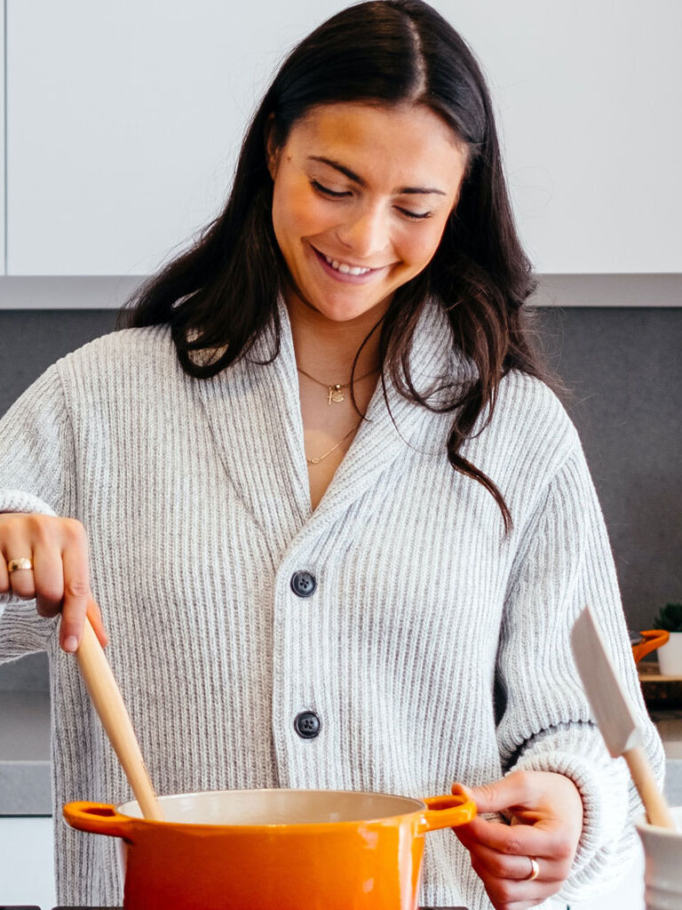 woman cooking