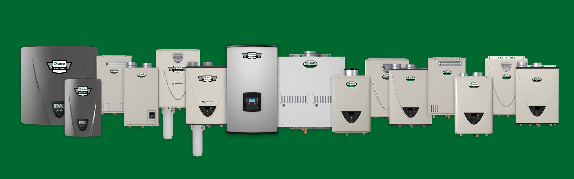 range of tankless water heaters