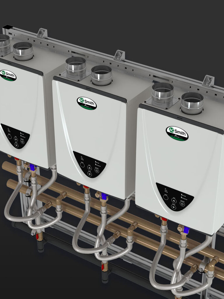 tankless rack system tankless rack system