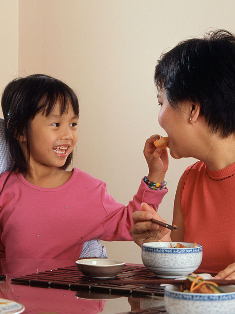 family at dinner table family at dinner table