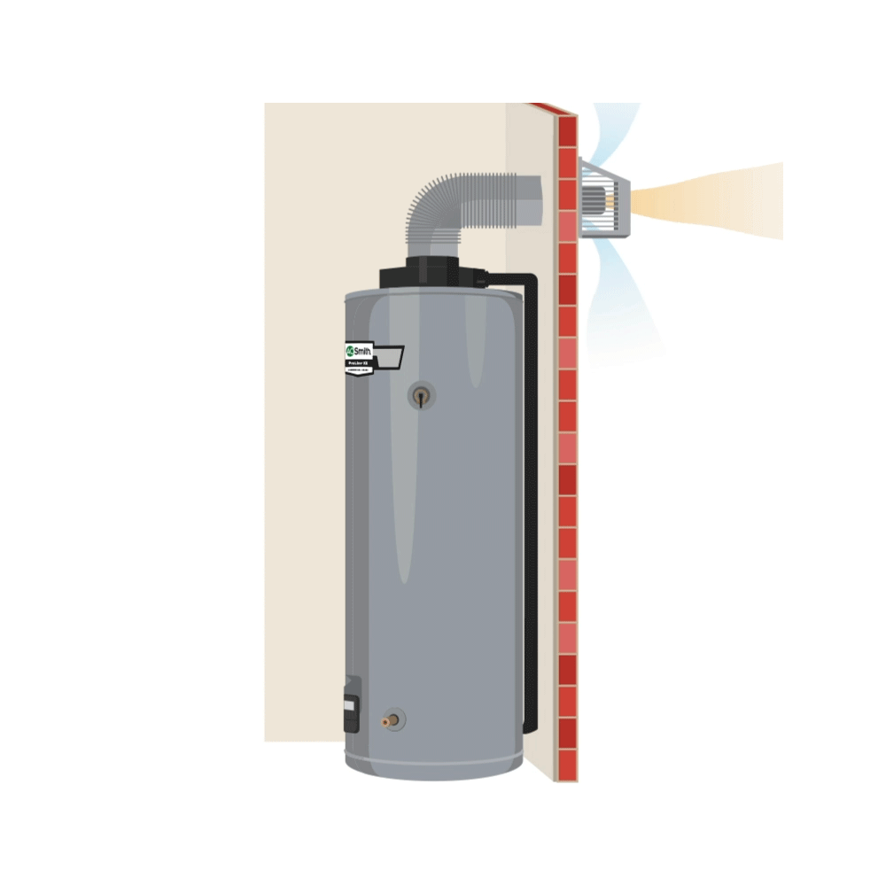Direct Vent gas water heater diagram