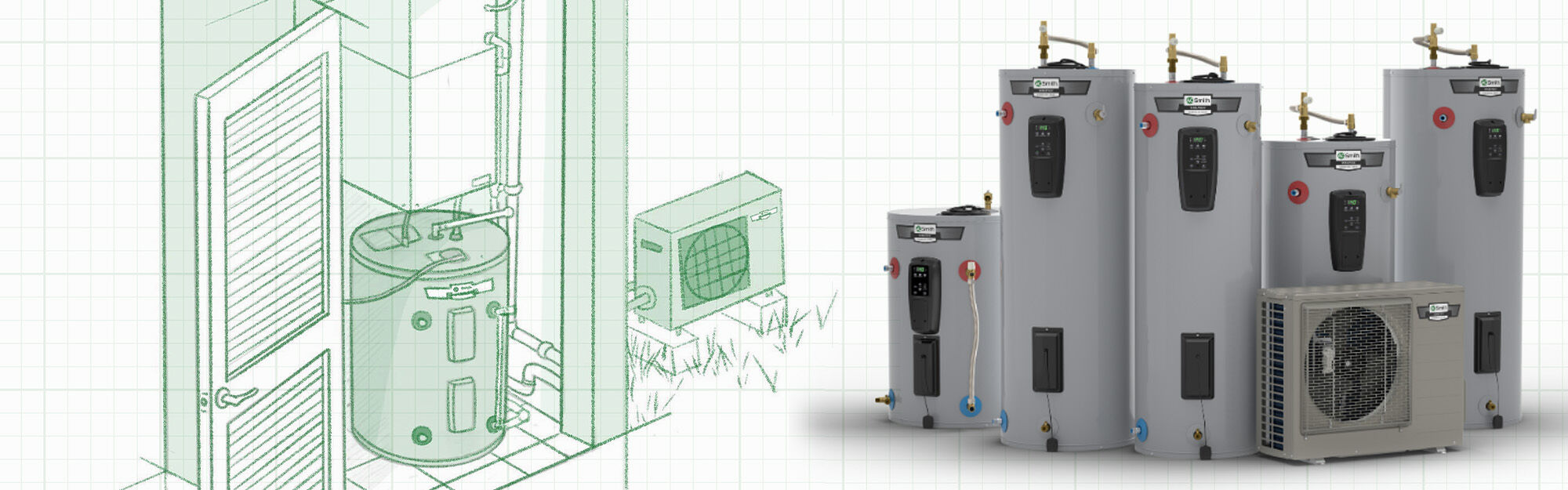 Voltex&reg; X Split System Heat Pump Water Heaters