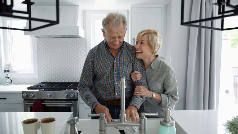 couple in the kitchen