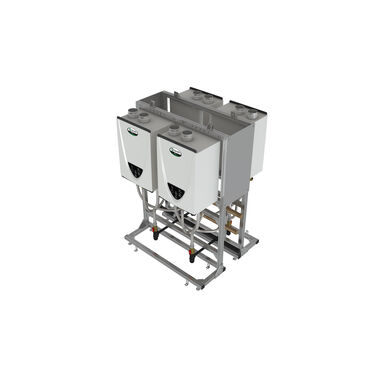 Commercial Tankless Rack System - Back-to-Back