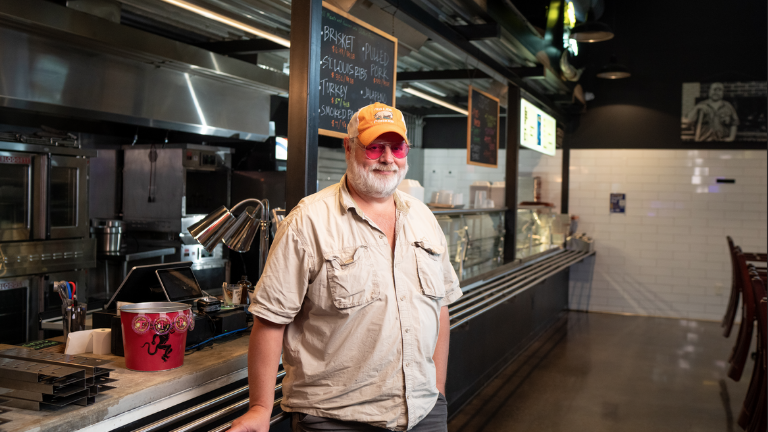Mr. Bringle owner of Bringle's Smoking Oasis