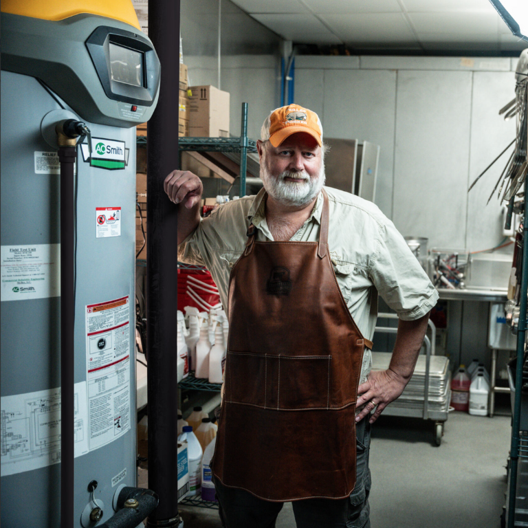 Carey Bringle and his new Cyclone Flex Water Heater Carey Bringle and his new Cyclone Flex Water Heater