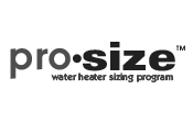 ProSize water heater sizing program (logo)