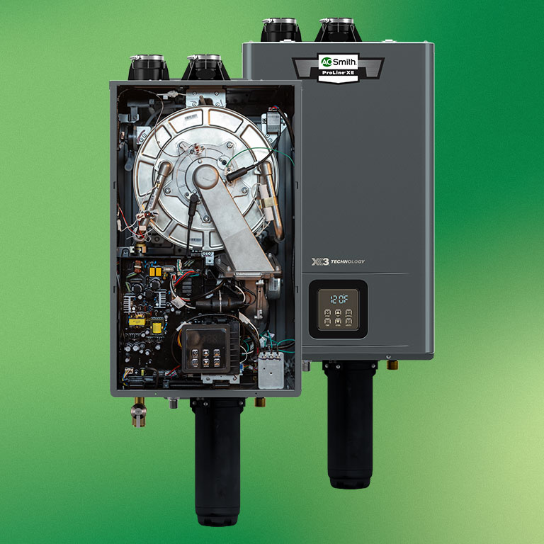 Adapt gas tankless water heater cutaway showing internals Adapt gas tankless water heater cutaway showing internals