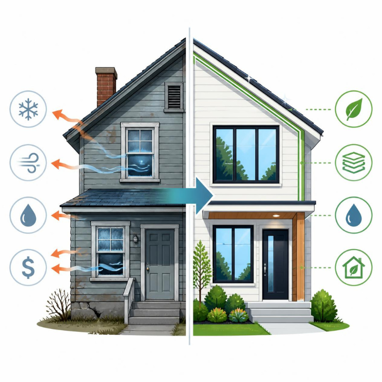 infographic showing myth on outdated homes