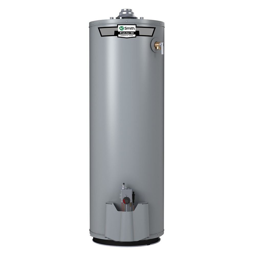 ProLine® XE 40-Gallon Non-Powered Flue Damper Natural Gas Water Heater | A.O.  Smith